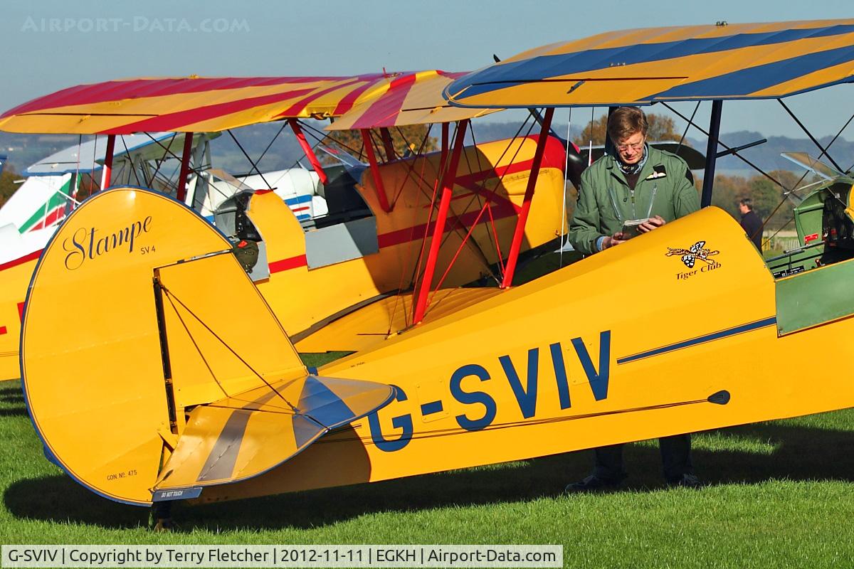 G-SVIV, 1948 Stampe-Vertongen SV-4C C/N 475, Planning the route for 1948 Stampe-Vertongen SV-4C, c/n: 475