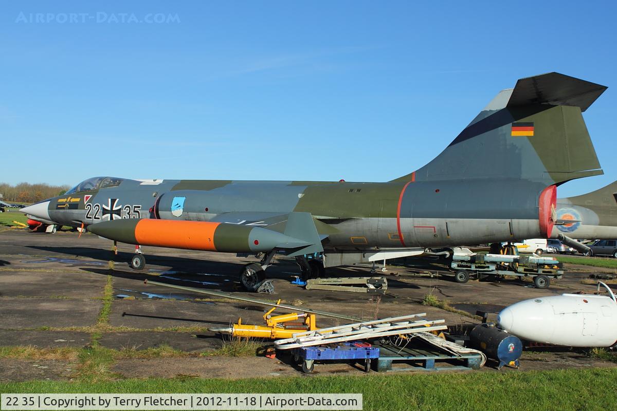 22 35, Lockheed F-104G Starfighter C/N 683-7113, Lockheed F-104G Starfighter, c/n: 683-7113 at Bruntingthorpe