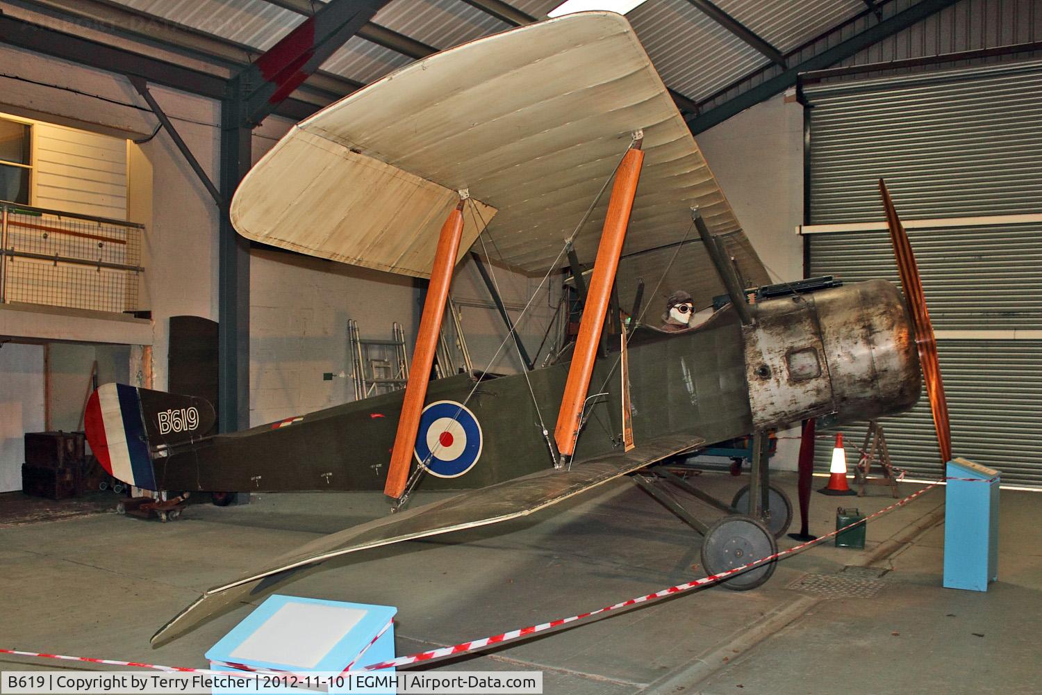 B619, Sopwith 1½ Strutter Replica C/N Not found B619, B619 (B619), Sopwith 1½ Strutter replica, c/n: replica at Manston Museum