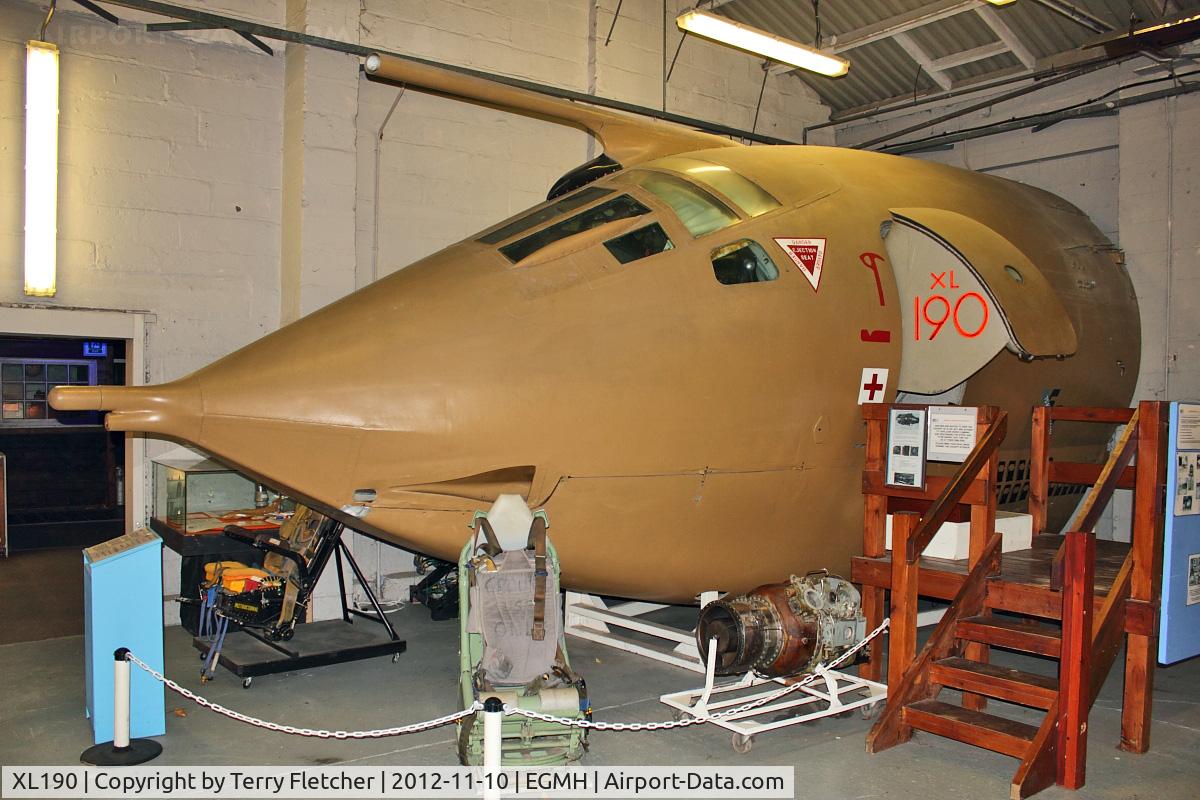XL190, 1962 Handley Page Victor K.2 C/N HP80/71, Nose of 1962 Handley Page Victor K.2, c/n: HP80/71 at Manston Museum