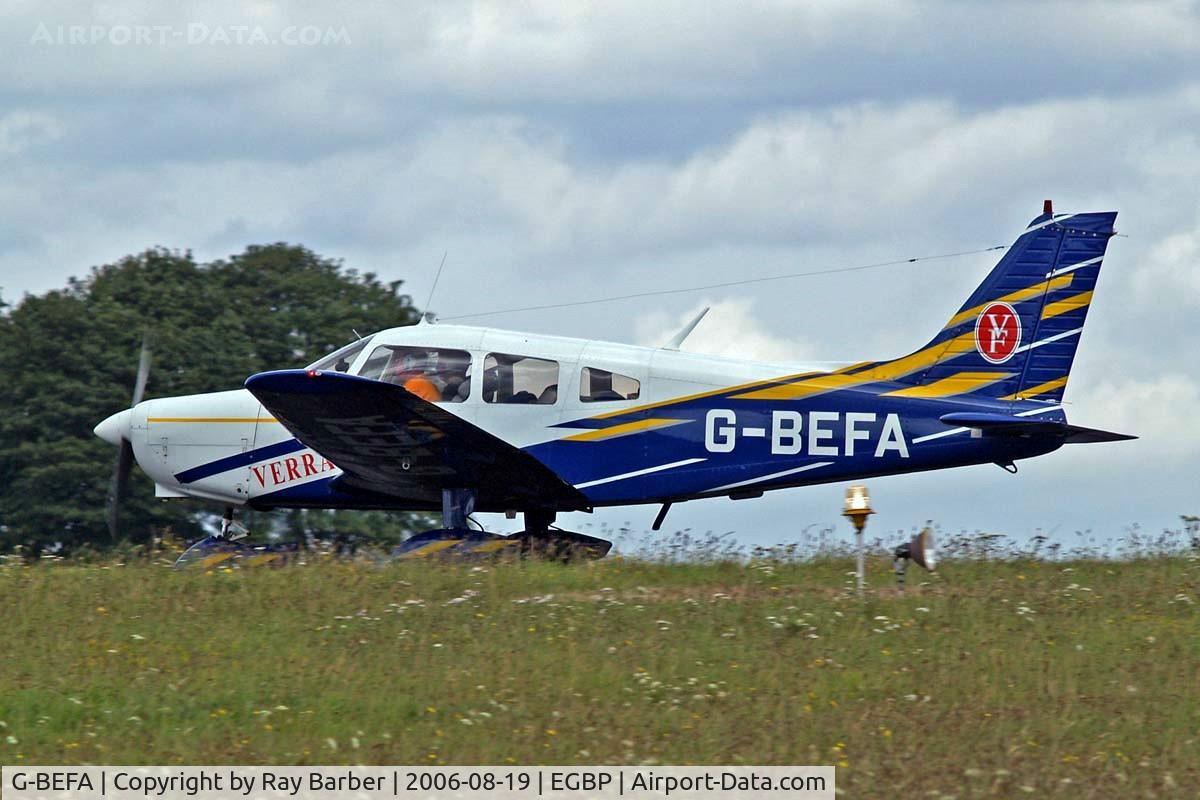 G-BEFA, 1976 Piper PA-28-151 Cherokee Warrior C/N 28-7615416, Piper PA-28-151 Cherokee Warrior [28-7615416] Kemble~G 19/08/2006