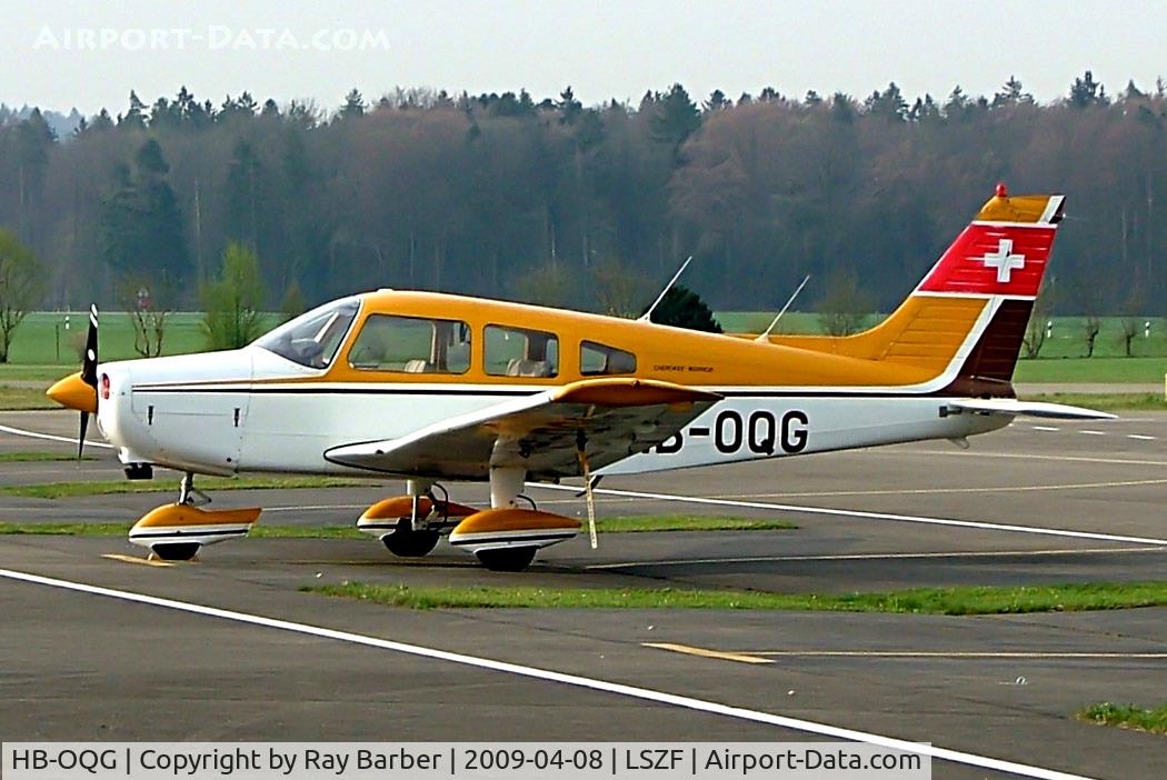 HB-OQG, 1974 Piper PA-28-151 Cherokee Warrior C/N 28-7415089, Piper PA-28-151 Cherokee Warrior [28-7415089] Birrfeld~HB 08/04/2009