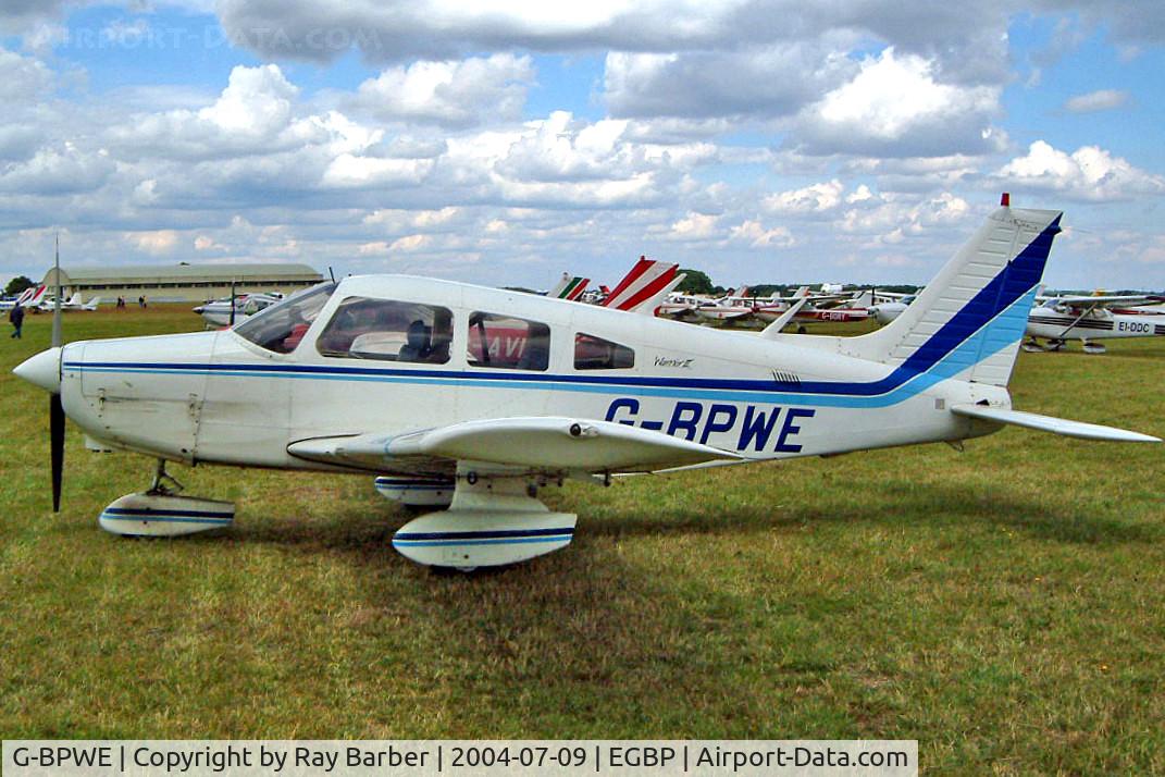 G-BPWE, 1981 Piper PA-28-161 Cherokee Warrior II C/N 28-8116143, Piper PA-28-161 Warrior II [28-8116143] Kemble~G 09/07/2004