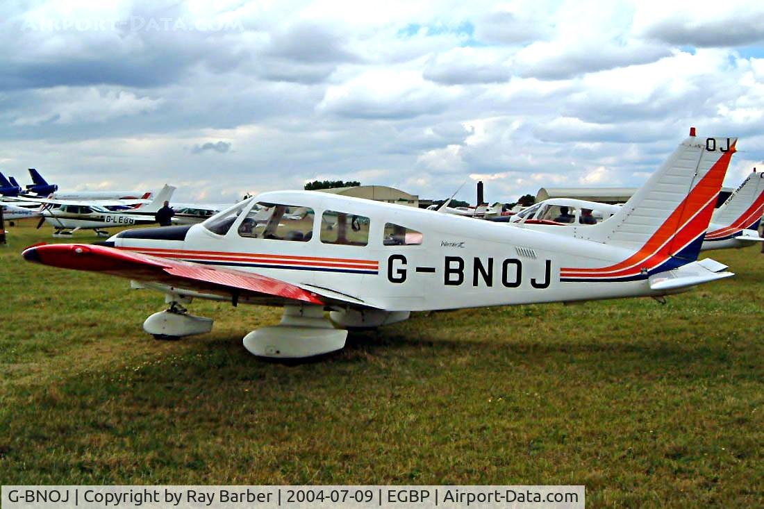 G-BNOJ, 1987 Piper PA-28-161 Cherokee Warrior II C/N 2816018, Piper PA-28-161 Warrior II [2816018] Kemble~G 09/07/2004