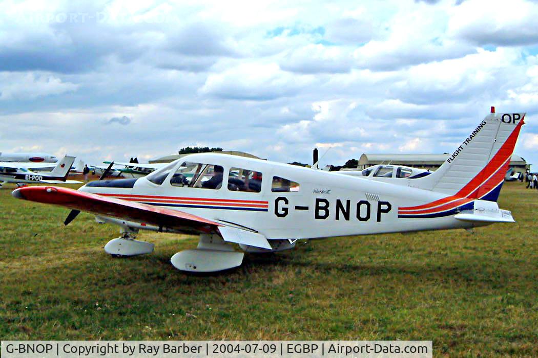 G-BNOP, 1987 Piper PA-28-161 Cherokee Warrior II C/N 2816027, Piper PA-28-161 Warrior II [2816027] Kemble~G 09/07/2004