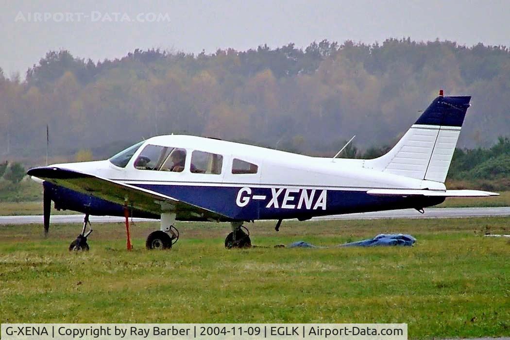 G-XENA, 1977 Piper PA-28-161 Cherokee Warrior II C/N 28-7716158, Piper PA-28-161 Warrior II [28-7716158] Blackbushe~G  09/11/2004