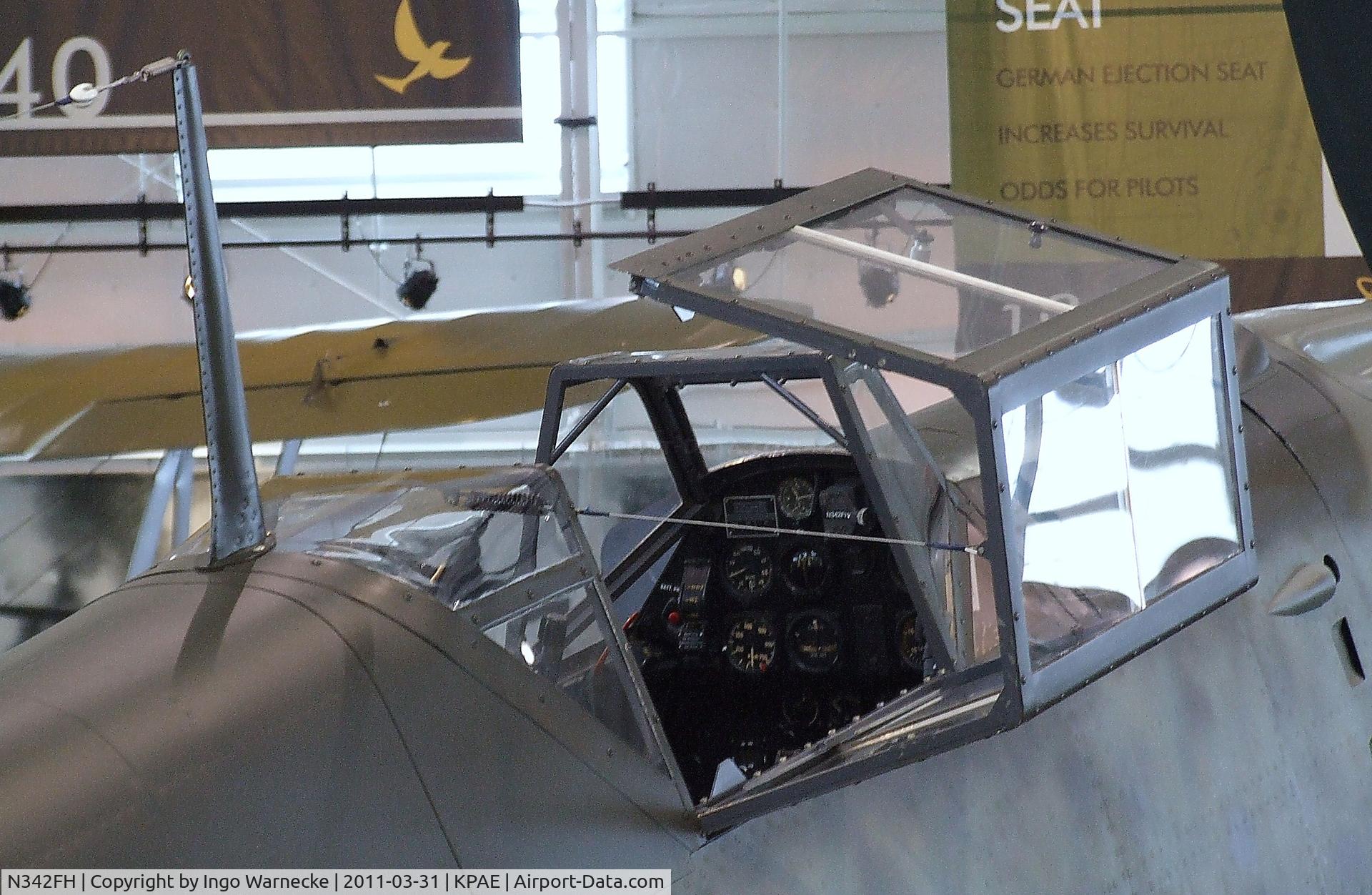 N342FH, 1939 Messerschmitt Bf-109E C/N 1342, Messerschmitt Bf 109E-3 at the Flying Heritage Collection, Everett WA