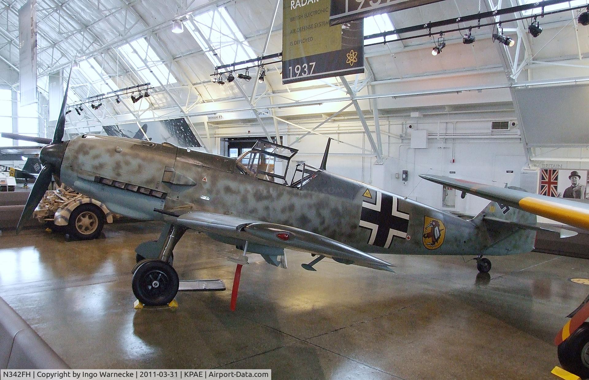 N342FH, 1939 Messerschmitt Bf-109E C/N 1342, Messerschmitt Bf 109E-3 at the Flying Heritage Collection, Everett WA