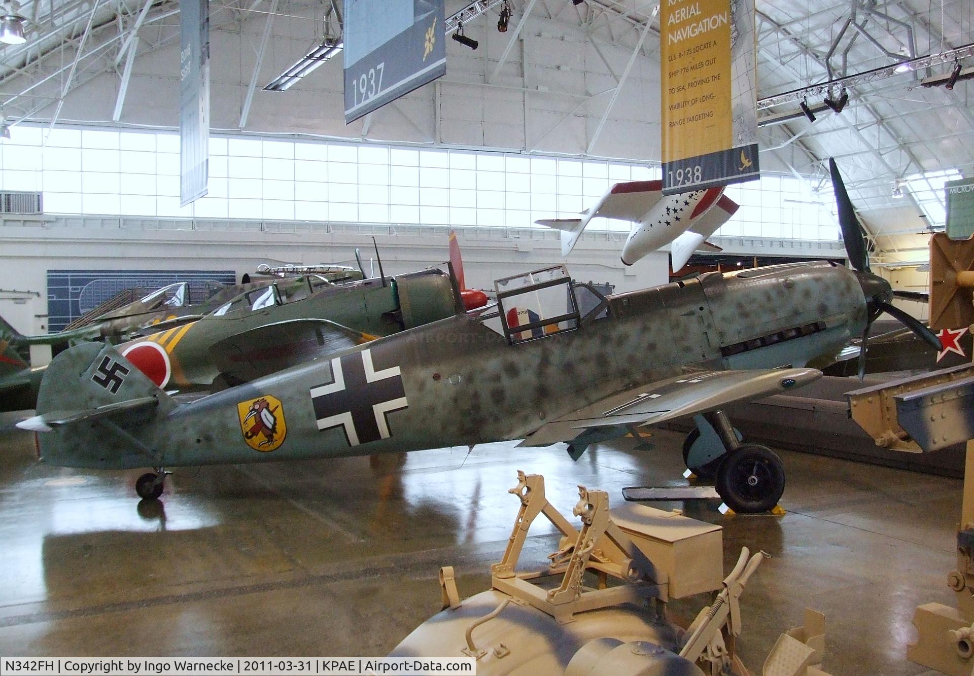 N342FH, 1939 Messerschmitt Bf-109E C/N 1342, Messerschmitt Bf 109E-3 at the Flying Heritage Collection, Everett WA