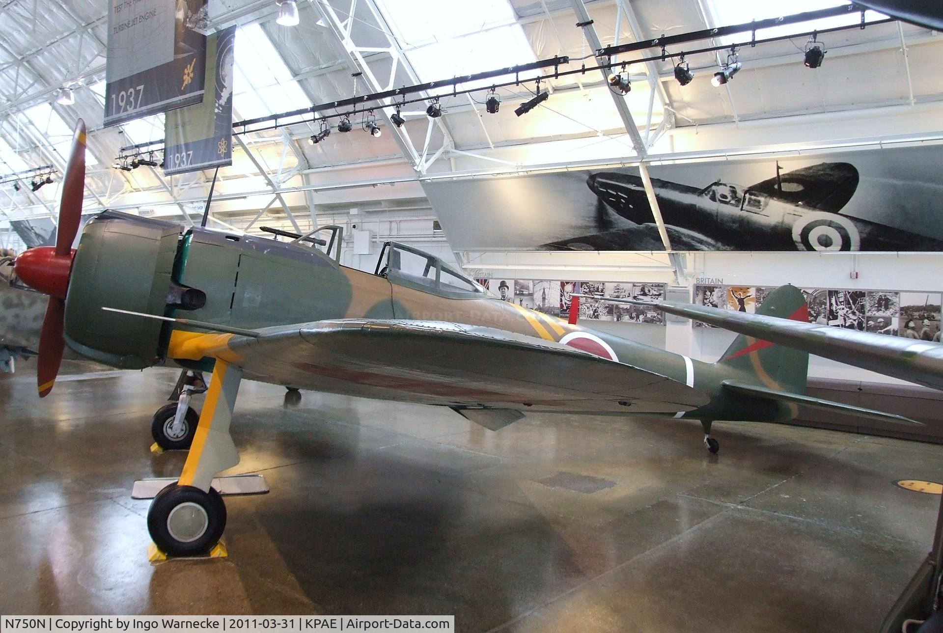 N750N, Nakajima Ki-43-Ib Hayabusa C/N 750, Nakajima Ki-43-IB Hayabusa at the Flying Heritage Collection, Everett WA