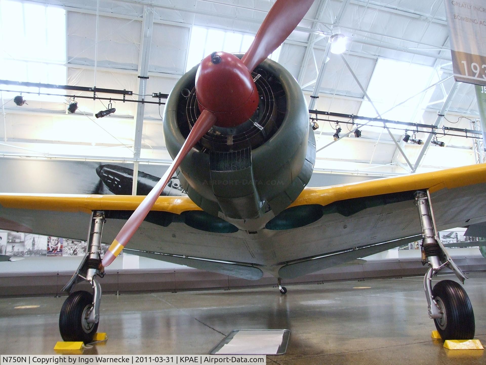 N750N, Nakajima Ki-43-Ib Hayabusa C/N 750, Nakajima Ki-43-IB Hayabusa at the Flying Heritage Collection, Everett WA