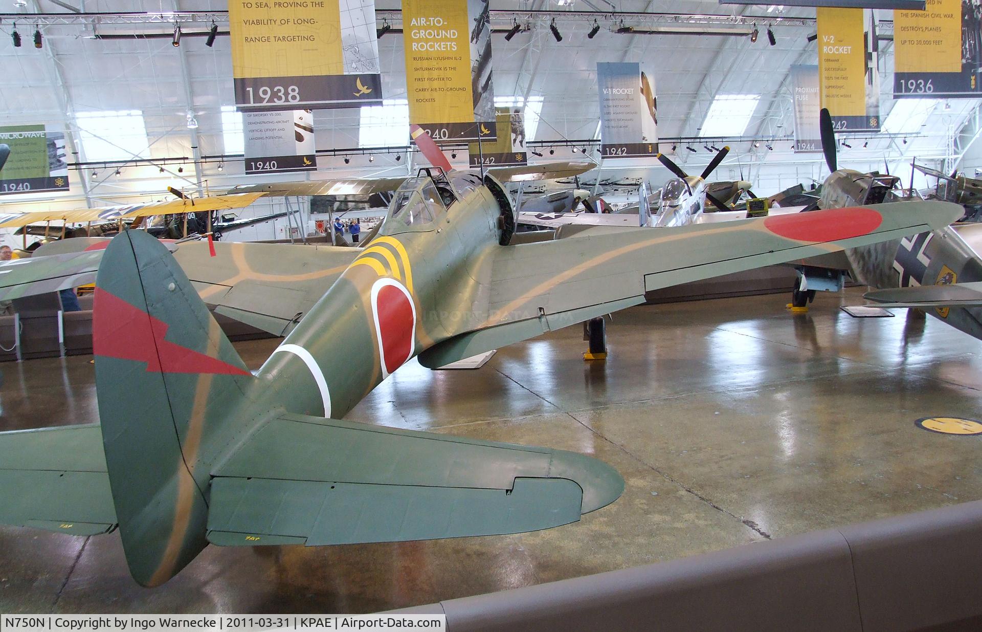 N750N, Nakajima Ki-43-Ib Hayabusa C/N 750, Nakajima Ki-43-IB Hayabusa at the Flying Heritage Collection, Everett WA