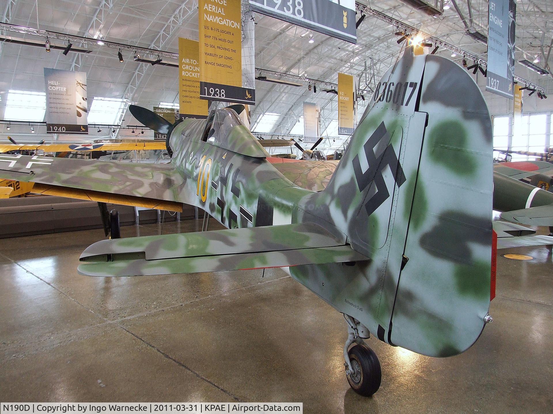 N190D, Focke-Wulf Fw-190D-13/R11 C/N 836017, Focke-Wulf Fw 190D-13 at the Flying Heritage Collection, Everett WA