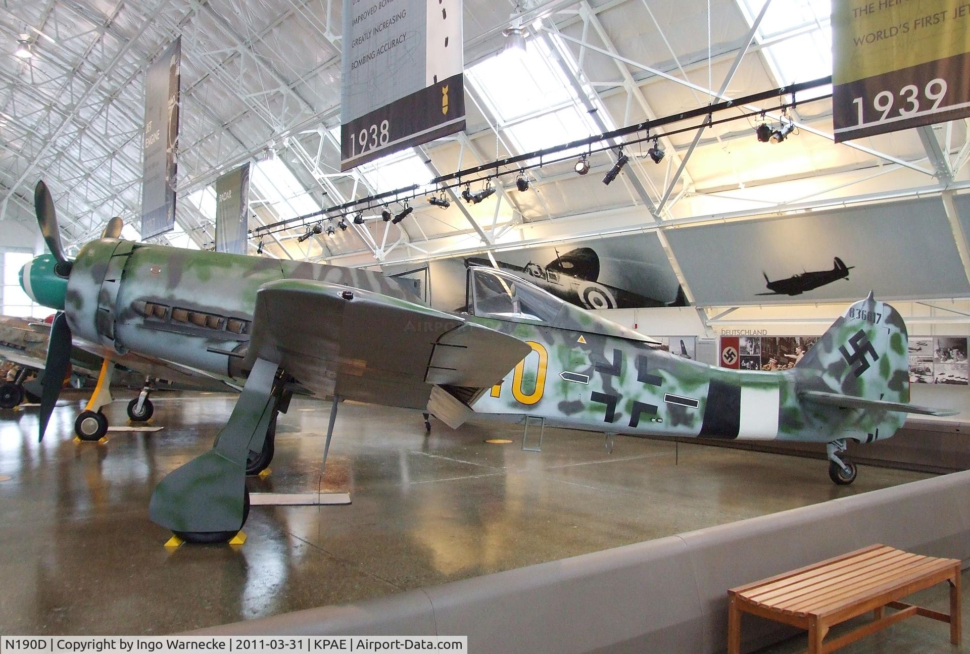 N190D, Focke-Wulf Fw-190D-13/R11 C/N 836017, Focke-Wulf Fw 190D-13 at the Flying Heritage Collection, Everett WA