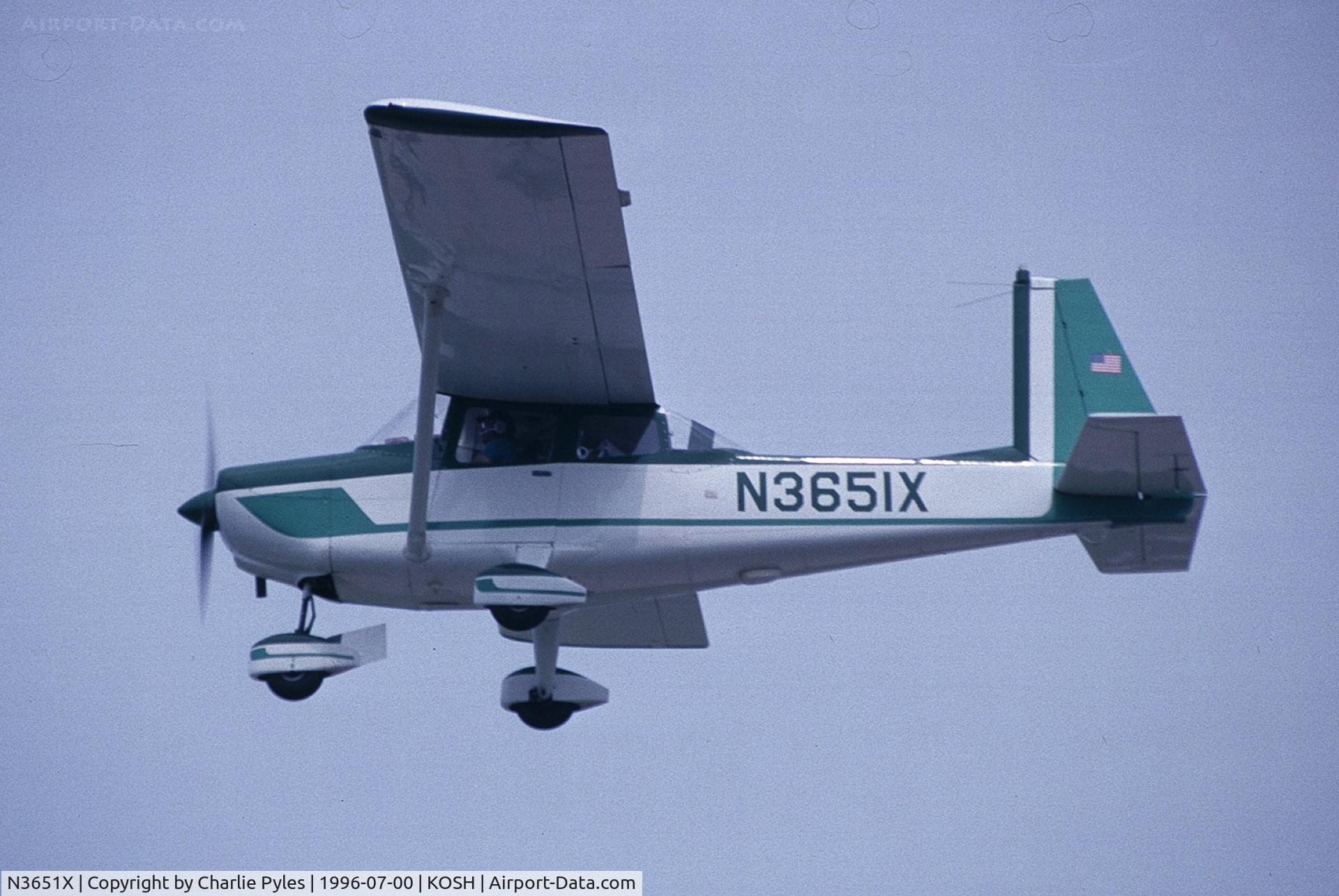 N3651X, 1968 Aero Commander 100 C/N 306, Seen here at Oshkosh in 1996