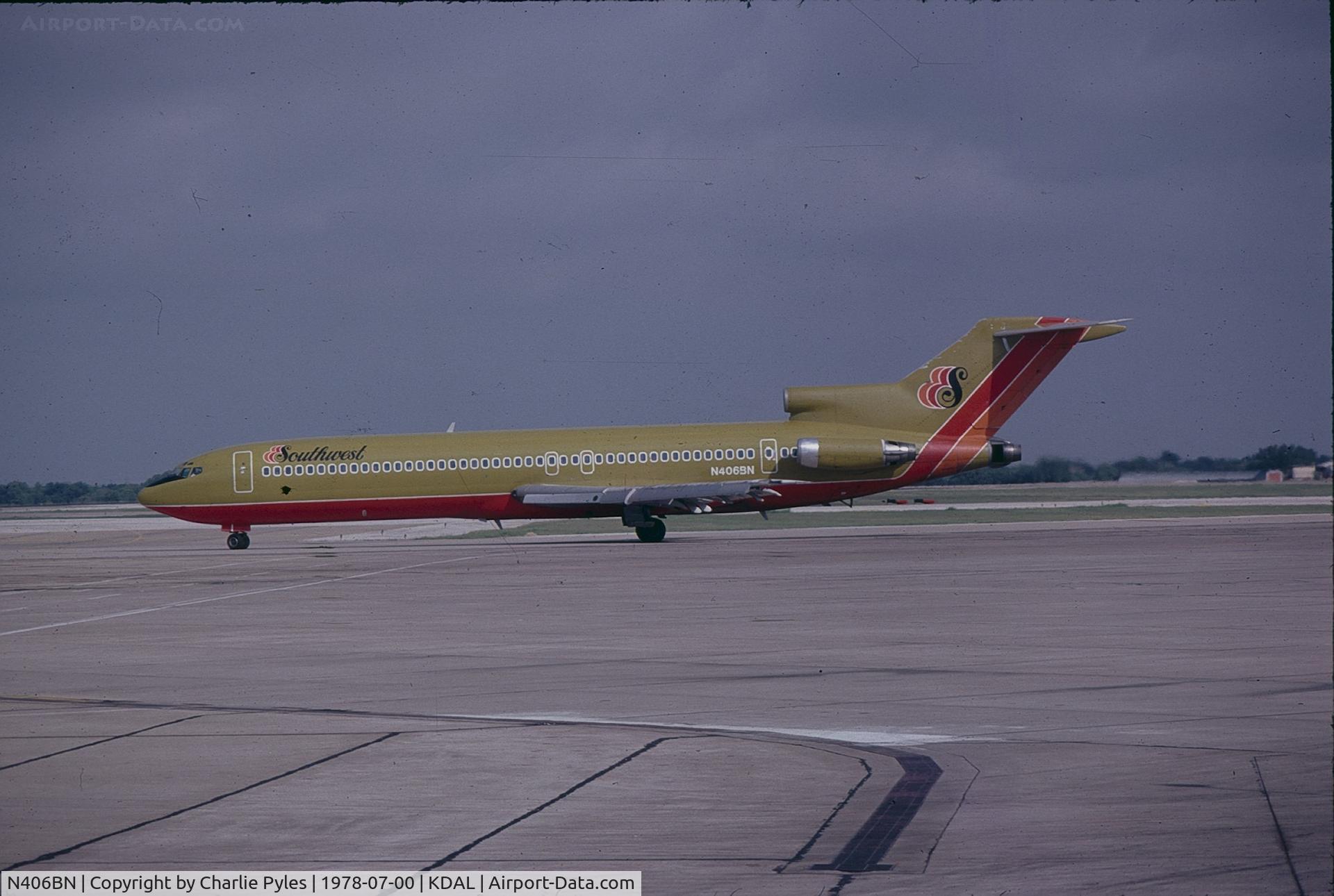 N406BN, 1968 Boeing 727-291 C/N 19991, One of WN's first 727's