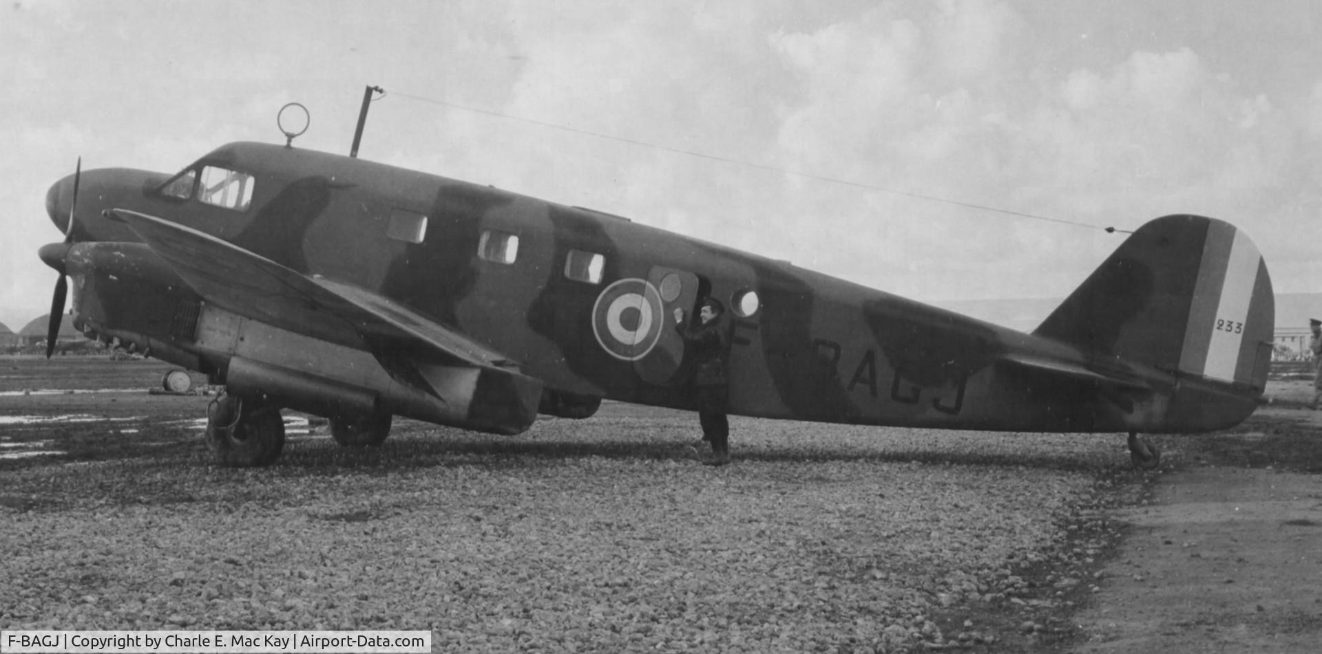 F-BAGJ, Caudron C.445 Goéland C/N 8999-233, Photographed in North Africa around January 1943