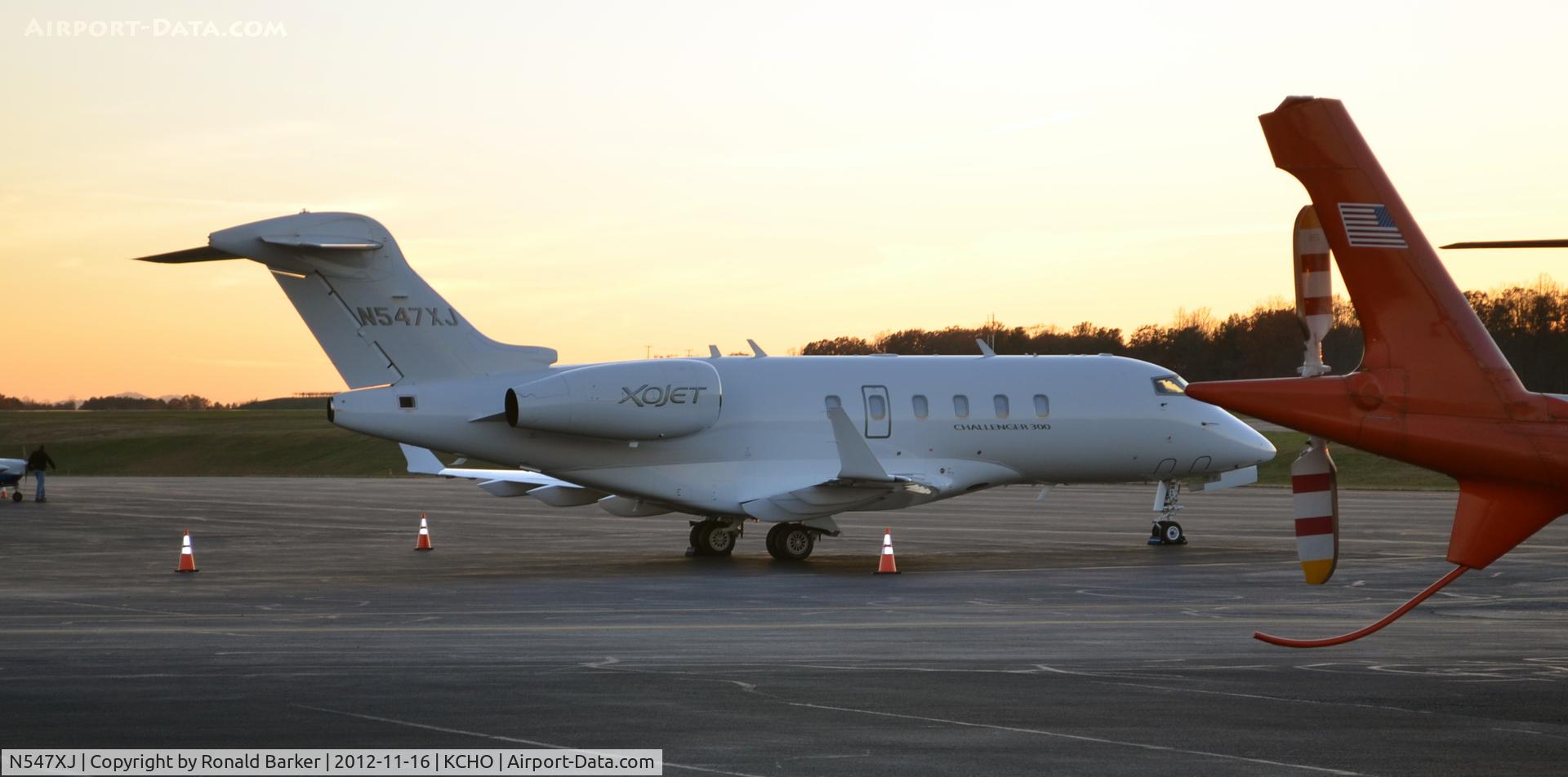 N547XJ, 2009 Bombardier Challenger 300 (BD-100-1A10) C/N 20281, CHO, VA