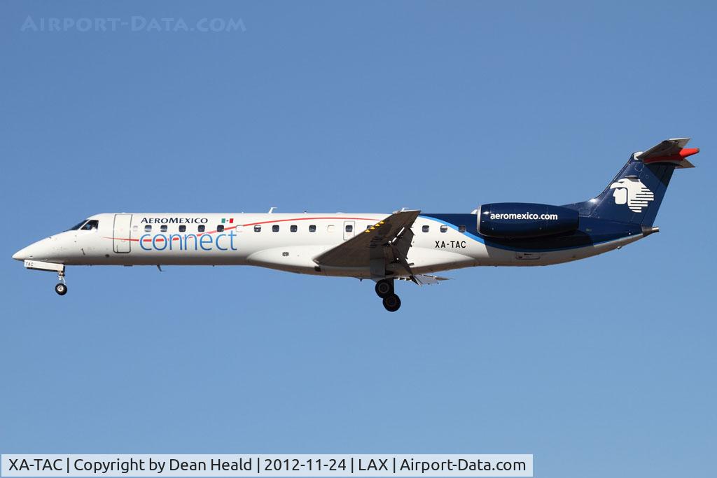 XA-TAC, 2001 Embraer ERJ-145LR (EMB-145LR) C/N 145475, Aeroméxico Connect XA-TAC on short final to RWY 25L.