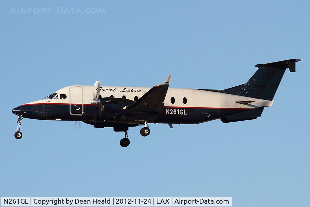 N261GL, 1996 Raytheon Aircraft Company 1900D C/N UE-261, Great Lakes Airlines N261GL (FLT GLA165) from Ernest A Love Field (KPRC) - Prescott, AZ - on short final to RWY 25L.