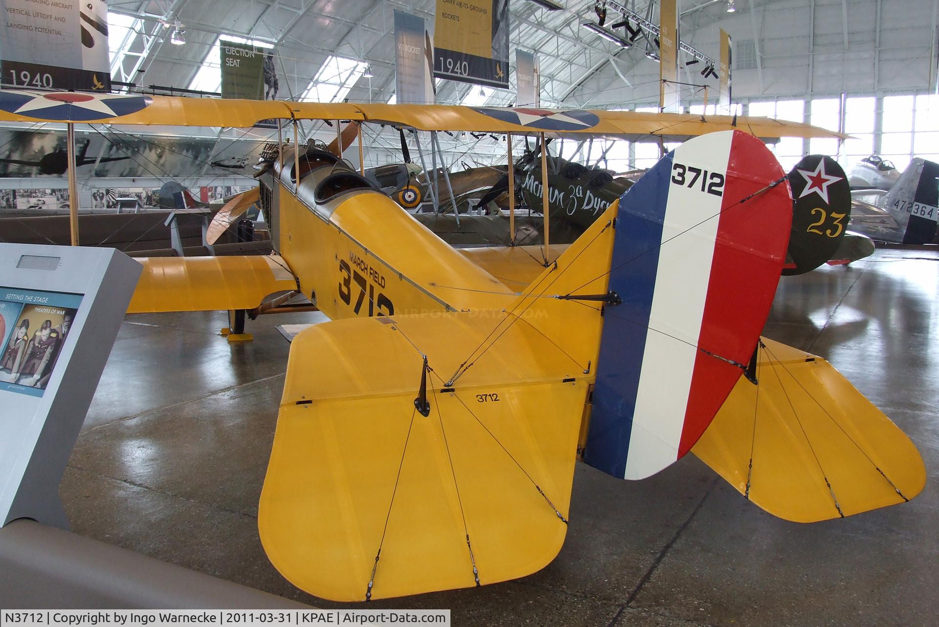 N3712, 1918 Curtiss JN-4D Jenny C/N 3712, Curtiss JN-4D at the Flying Heritage Collection, Everett WA