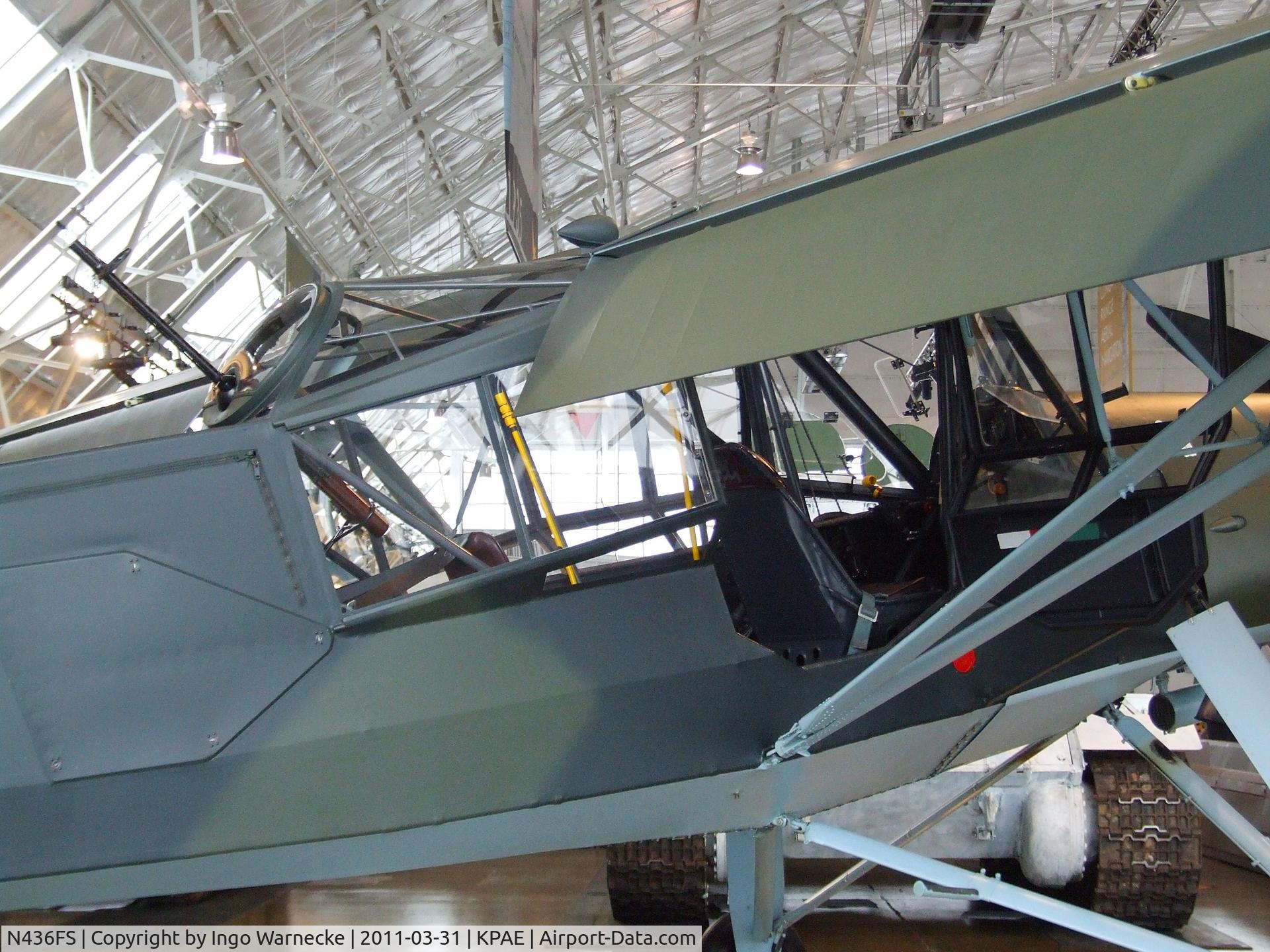 N436FS, Fieseler Fi-156C-2 Storch C/N 4362, Fieseler Fi 156C-2 Storch at the Flying Heritage Collection, Everett WA