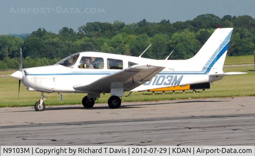 N9103M, 1986 Piper PA-28-161 C/N 28-8616047, 1986 Piper Pa-28-161 in Danville Va.