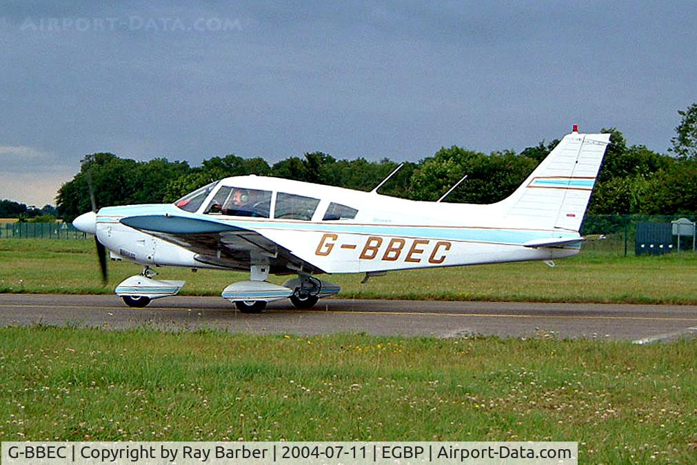 G-BBEC, 1973 Piper PA-28-180 Cherokee C/N 28-7305478, Piper PA-28-180 Cherokee Challenger [28-7305478] Kemble~G 11/07/2004. Taxiing out for departure.