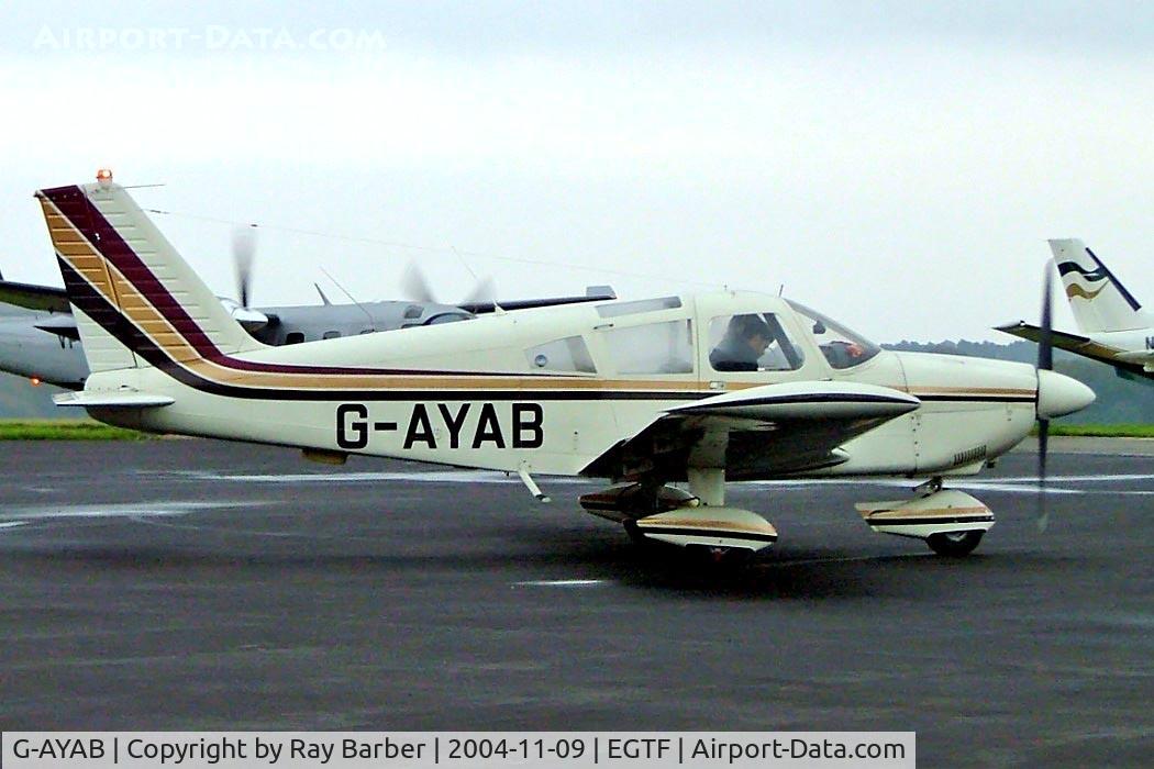 G-AYAB, 1970 Piper PA-28-180 Cherokee C/N 28-5804, Piper PA-28-180 Cherokee E [28-5804] Fairoaks~G 09/11/2004