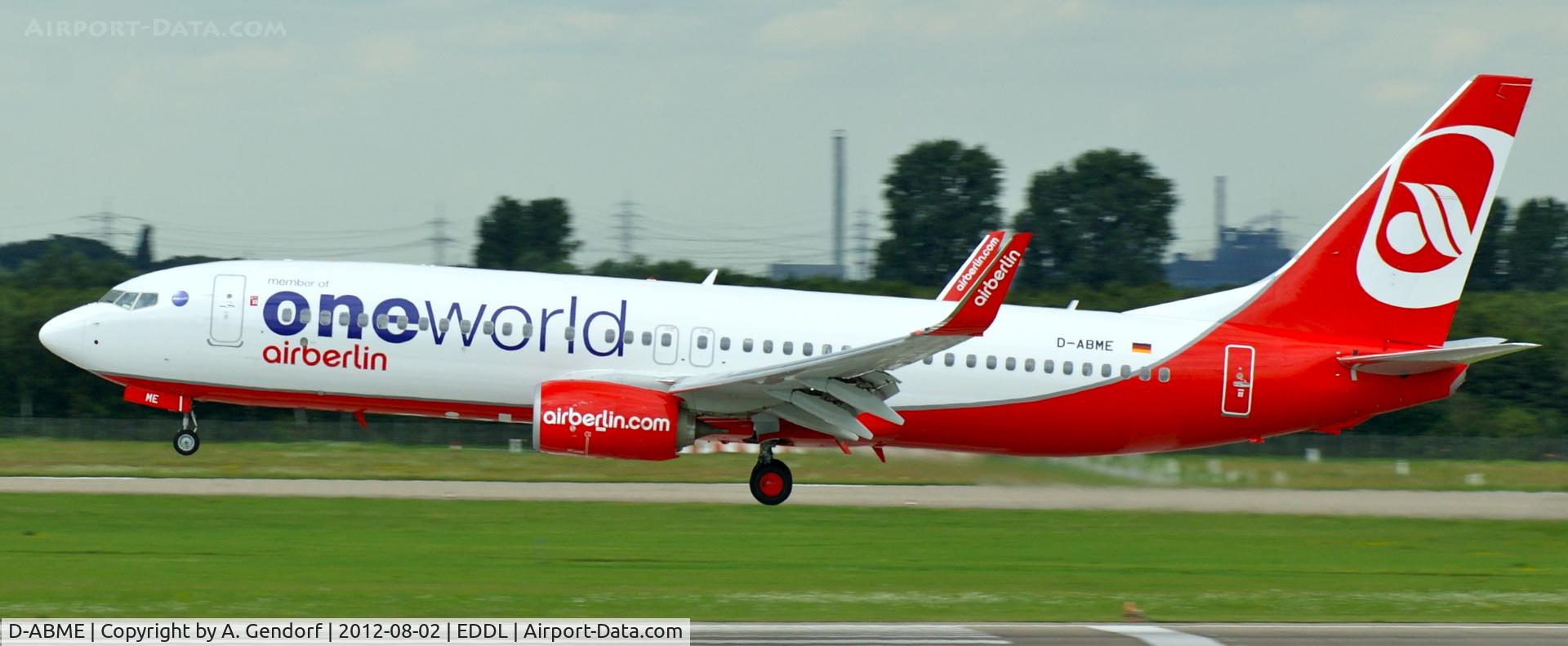 D-ABME, 2012 Boeing 737-86J C/N 37766, Air Berlin (