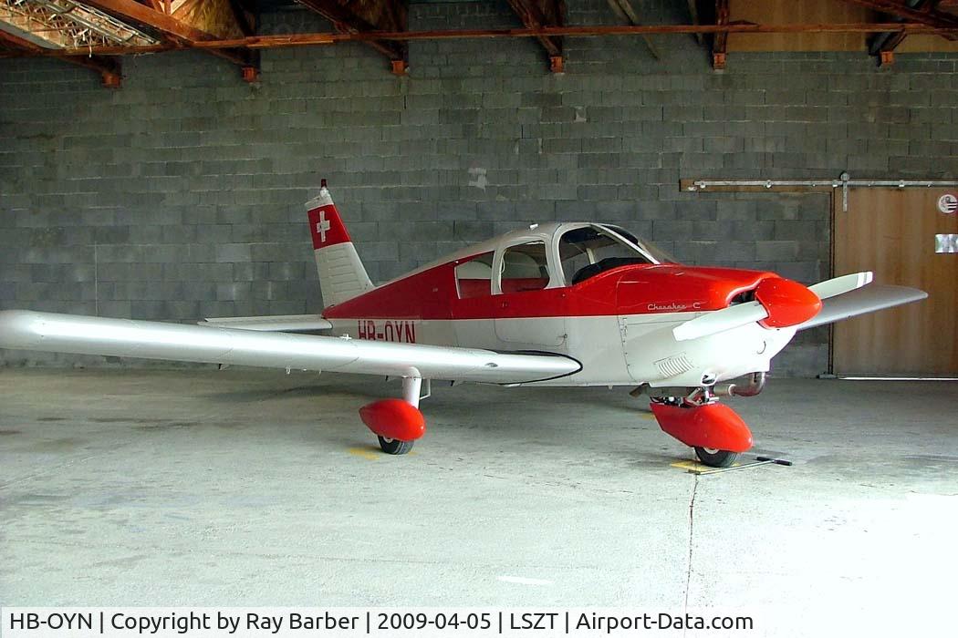 HB-OYN, 1966 Piper PA-28-180 Cherokee C C/N 28-3100, Piper PA-28-180 Cherokee C [28-3100] Lommis~HB 05/04/2009