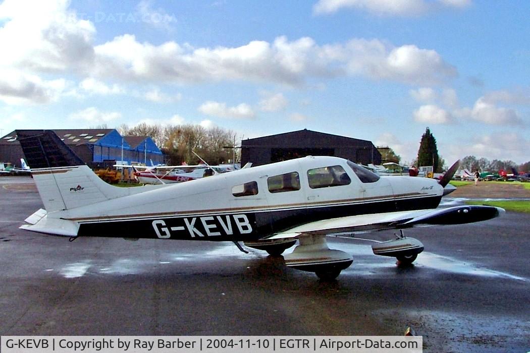 G-KEVB, 1997 Piper PA-28-181 Cherokee Archer III C/N 2843098, Piper PA-28-181 Archer III [2843098] Elstree~G 10/11/2004. In a former colour scheme.