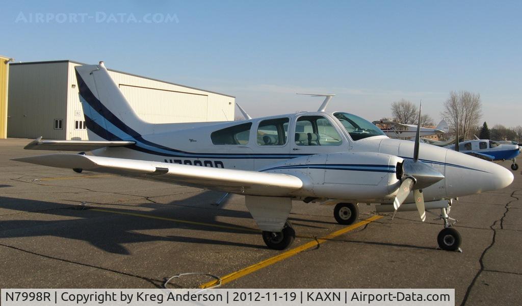N7998R, 1969 Beech 95-B55 (T42A) Baron C/N TC-1241, Beech 55 Baron on the line.
