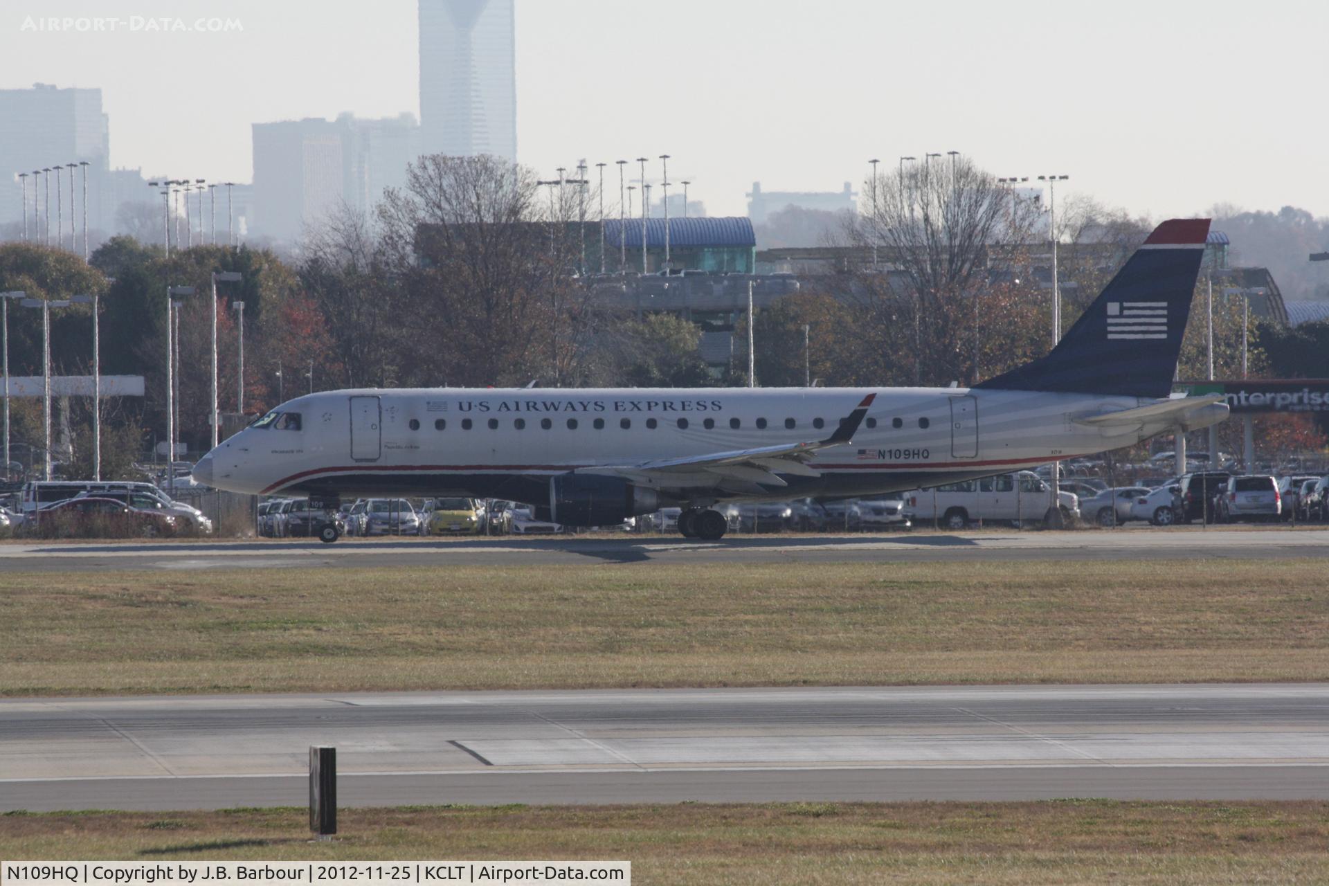 N109HQ, 2007 Embraer 175LR (ERJ-170-200LR) C/N 17000168, US Air