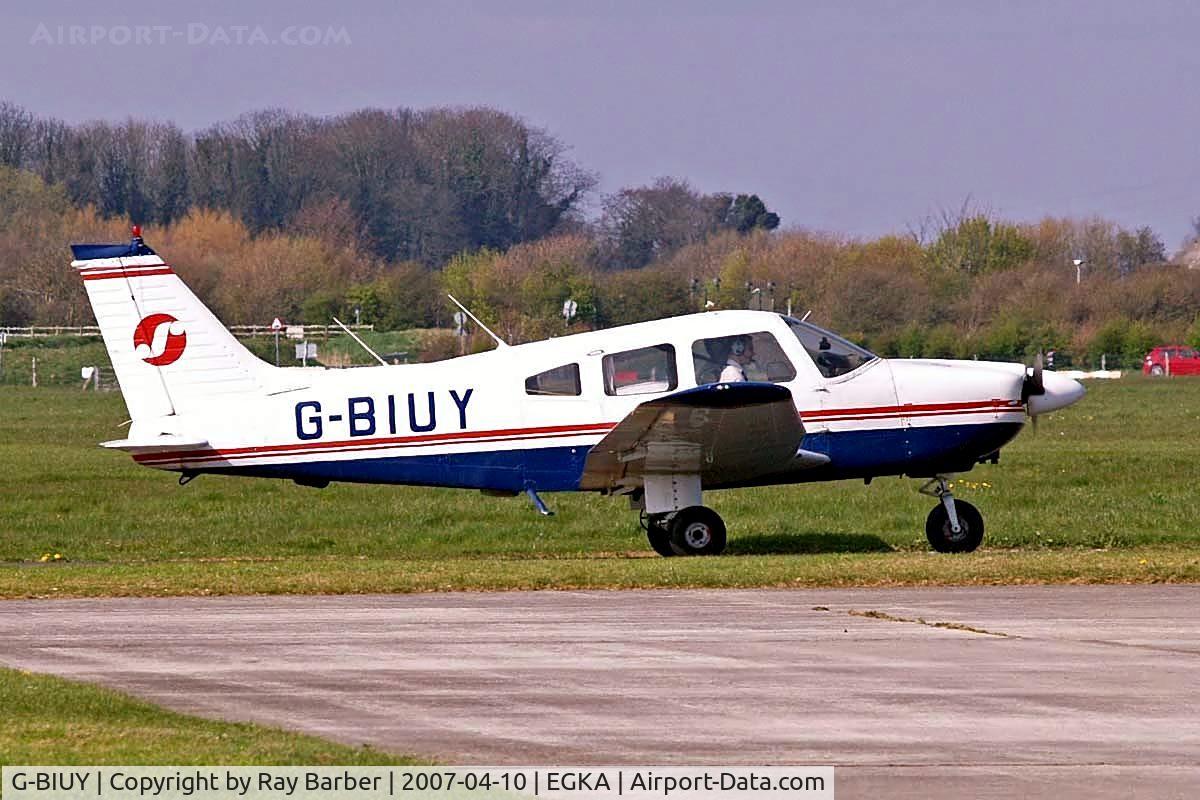 G-BIUY, 1981 Piper PA-28-181 Cherokee Archer II C/N 28-8190133, Piper PA-28-181 Archer II [28-8190133] Shoreham~G 10/04/2007
