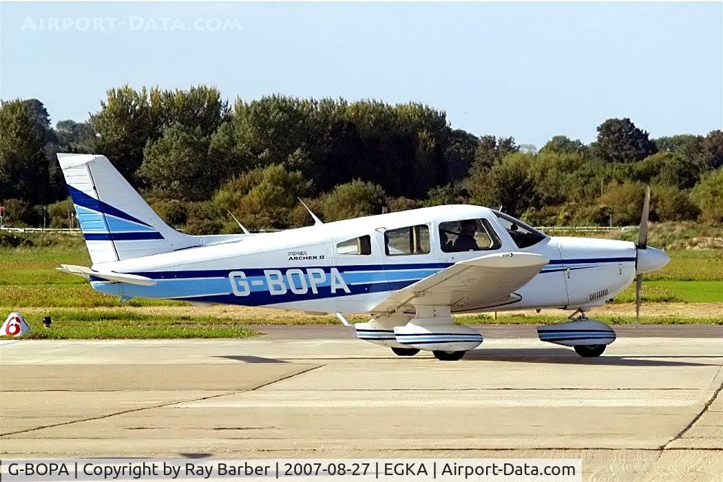 G-BOPA, 1984 Piper PA-28-181 Cherokee Archer II C/N 28-8490024, Piper PA-28-181 Archer II [28-8490024] Shoreham~G 27/08/2007