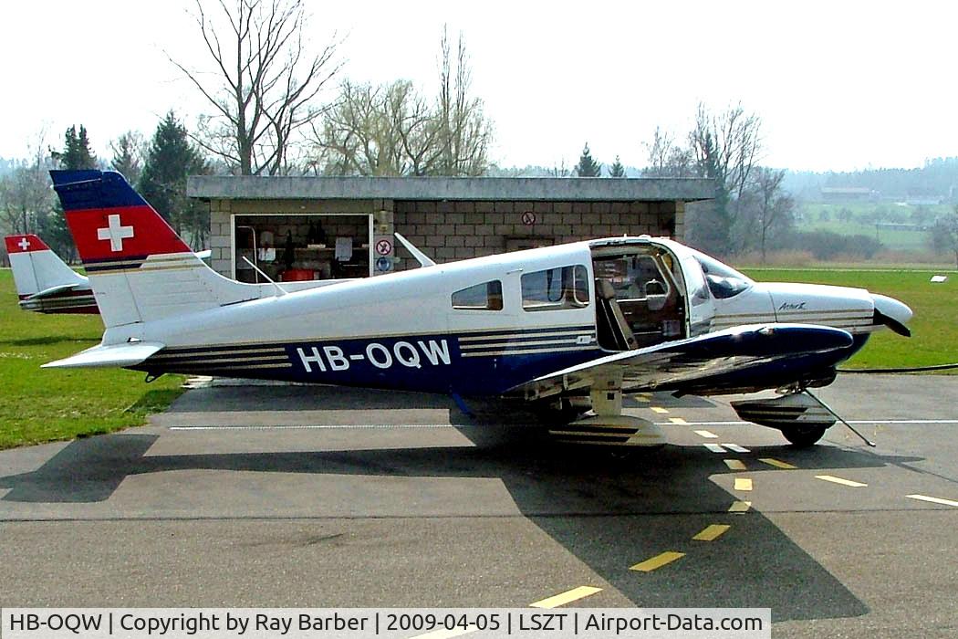 HB-OQW, 1975 Piper PA-28-181 Archer II. C/N 28-7690049, Piper PA-28-181 Cherokee Archer II [28-7690049] Lommis~HB 05/04/2009