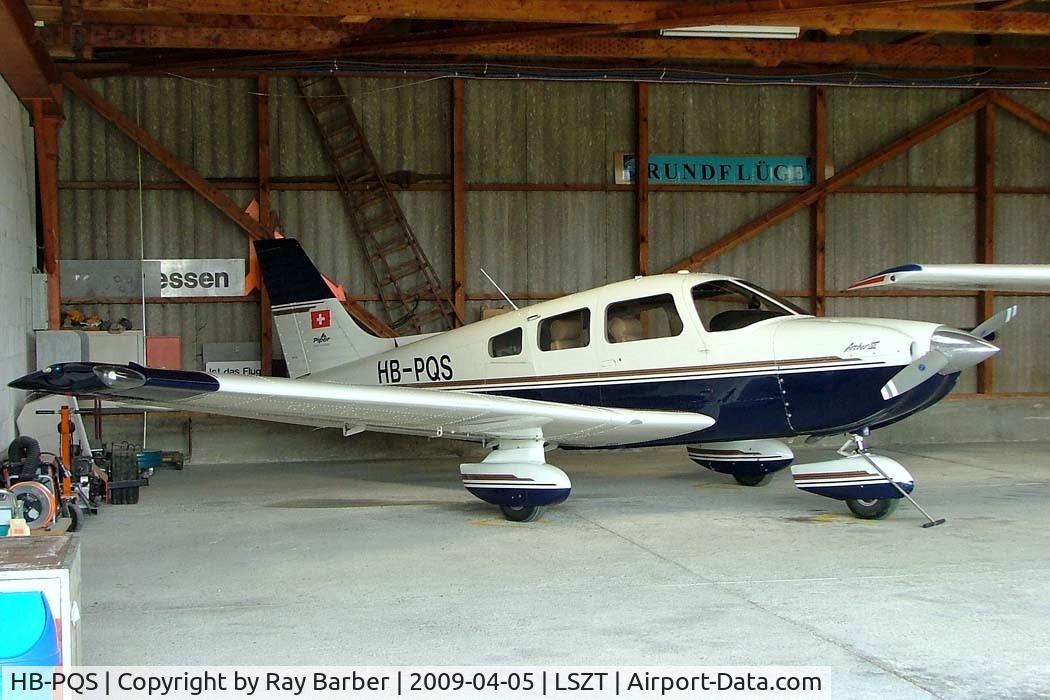 HB-PQS, Piper PA-28-181 Archer III C/N 2843069, Piper PA-28-181 Archer III [2843069] Lommis~HB 05/04/2009