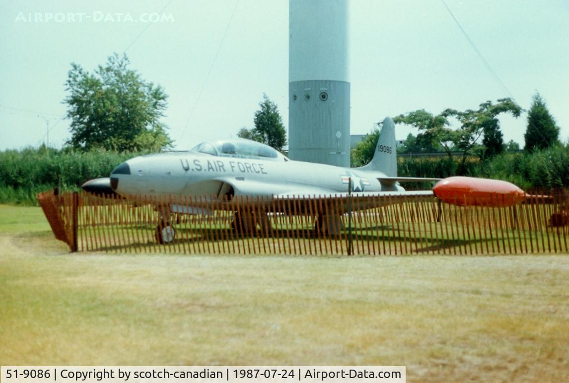 51-9086, 1951 Lockheed T-33A Shooting Star C/N 580-6870, Lockheed T-33A Shooting Star, 51-9086, at Air Power Park & Museum, Hampton, VA