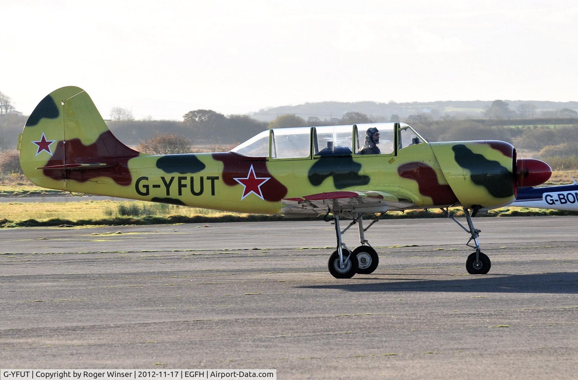 G-YFUT, 1988 Bacau Yak-52 C/N 888410, Visiting Yak-52.