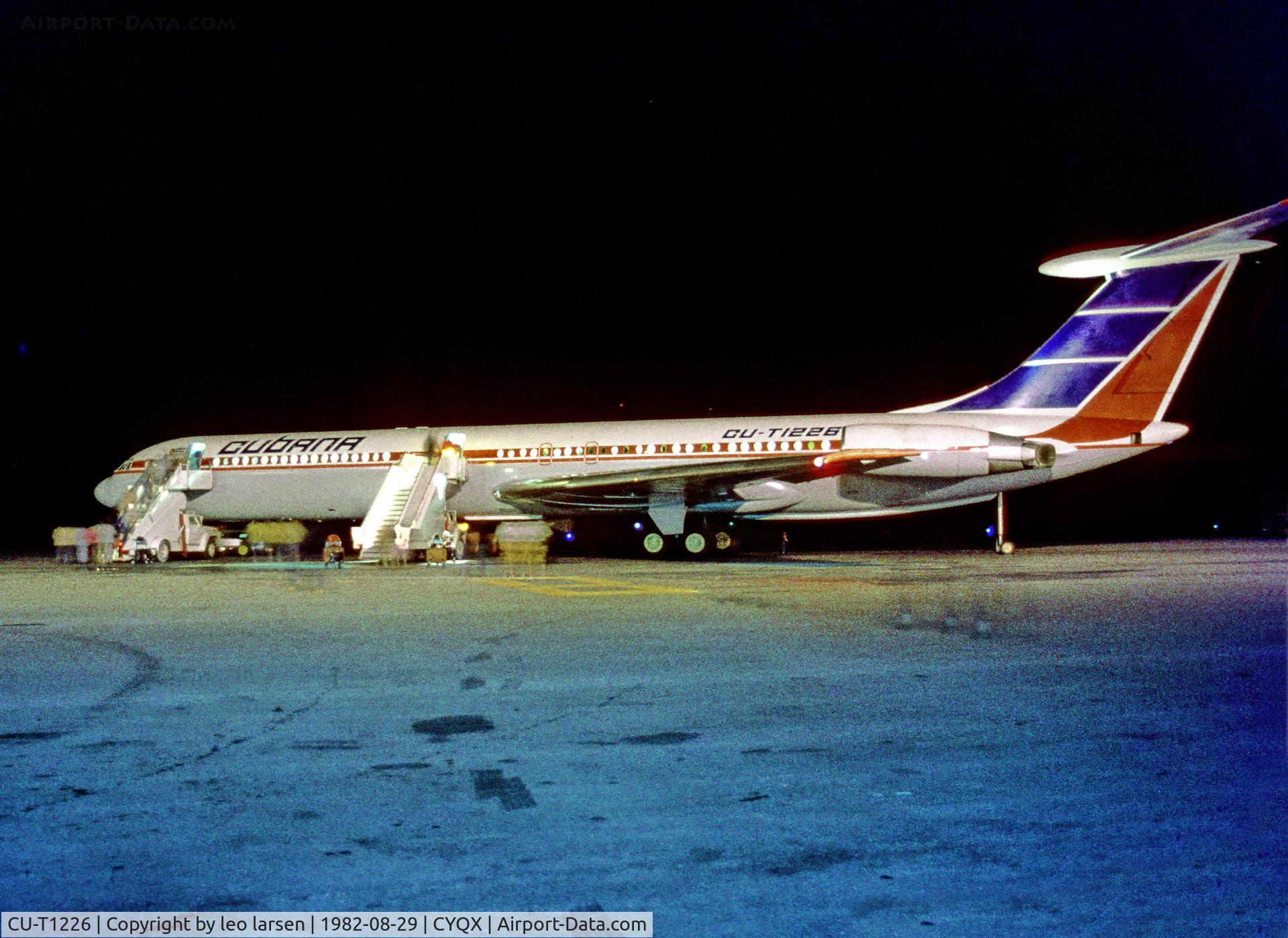CU-T1226, 1982 Ilyushin Il-62M C/N 3242219, Gander 29.8.82