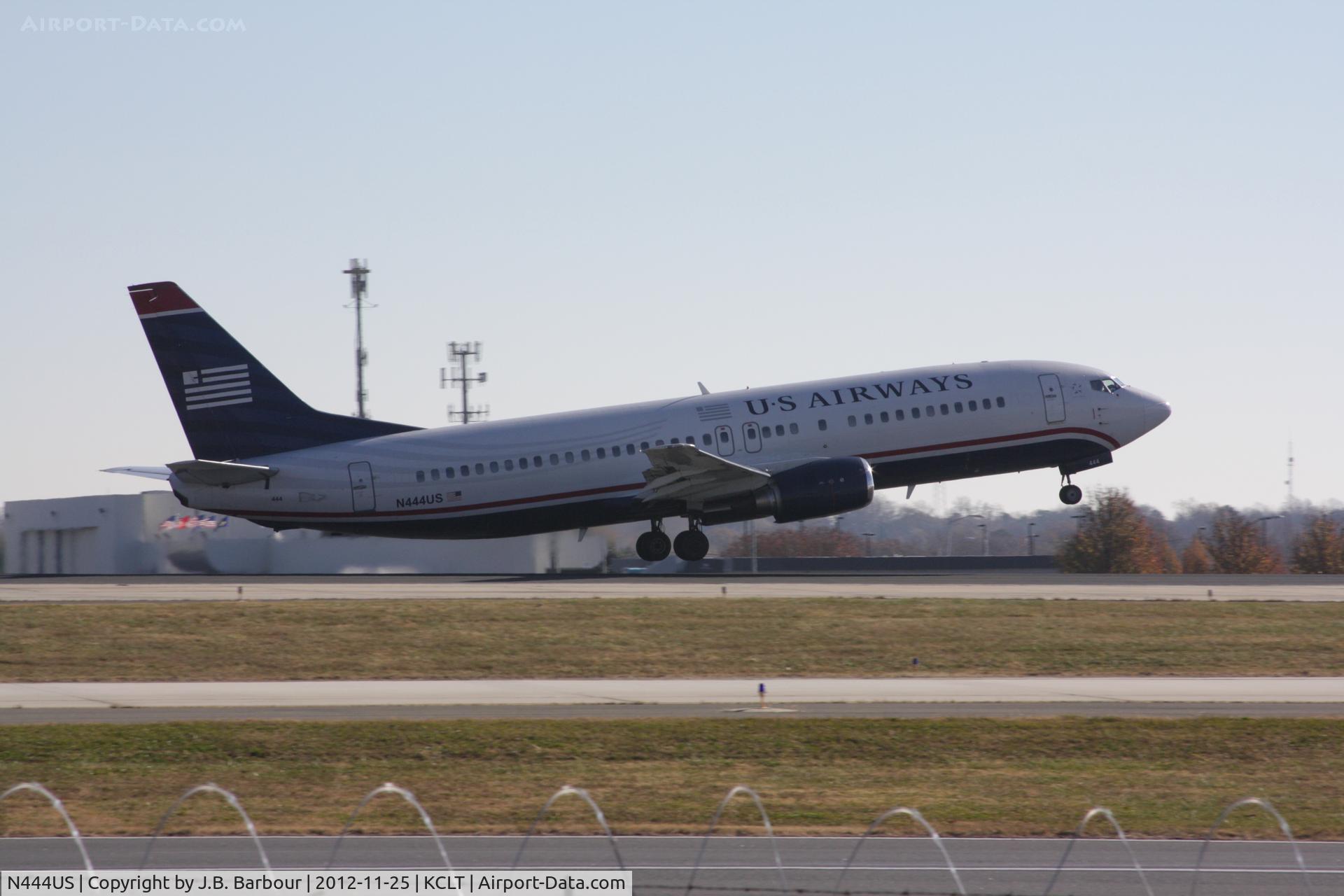 N444US, 1990 Boeing 737-4B7 C/N 24862, US AIR
