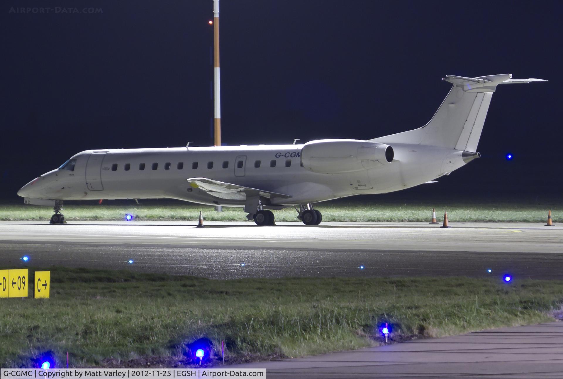 G-CGMC, 1999 Embraer ERJ-135ER (EMB-135ER) C/N 145198, Sat on stand.