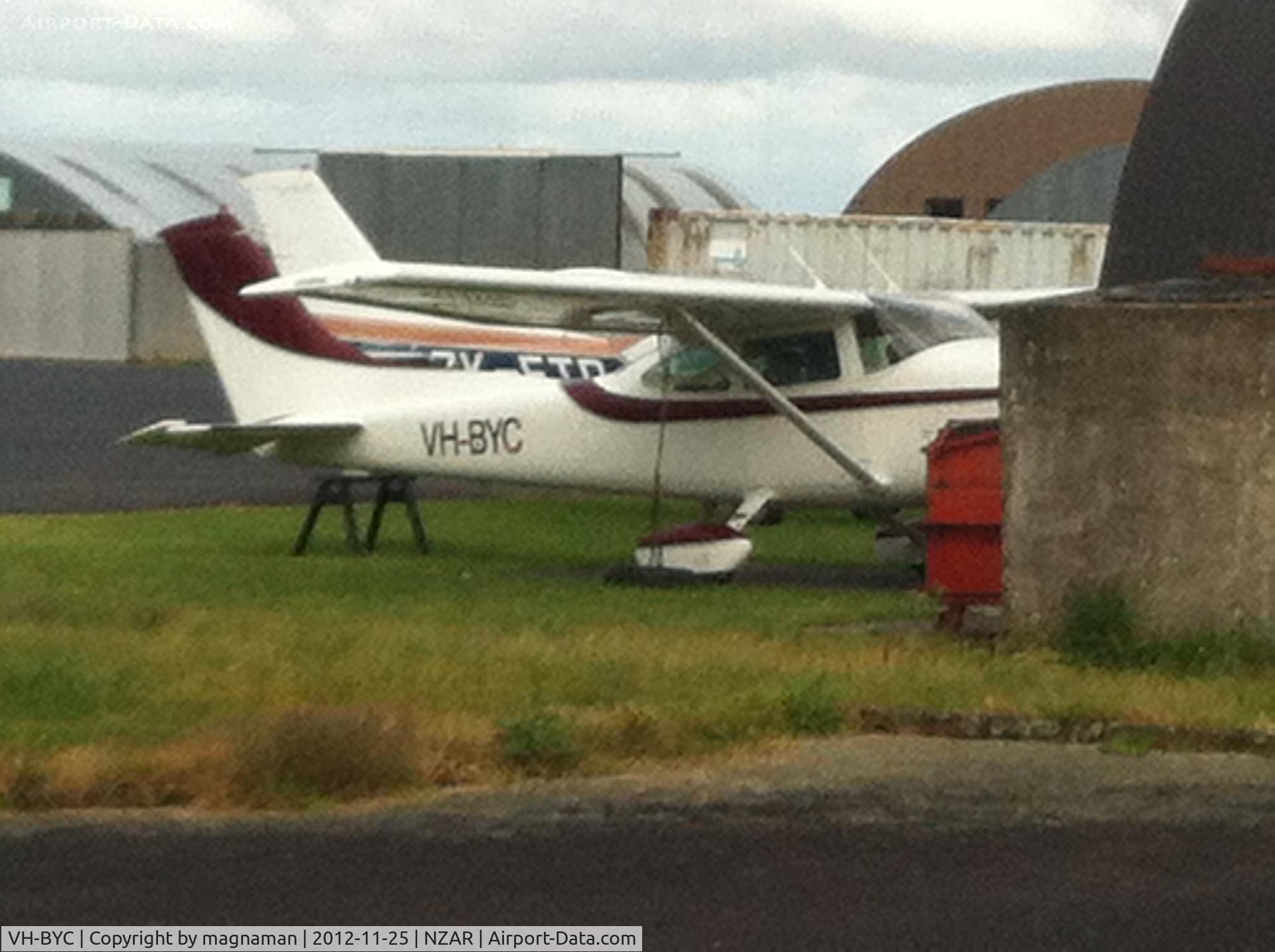 VH-BYC, 1977 Cessna 182Q Skylane C/N 18265412, At ardmore - guess to become a new resident.