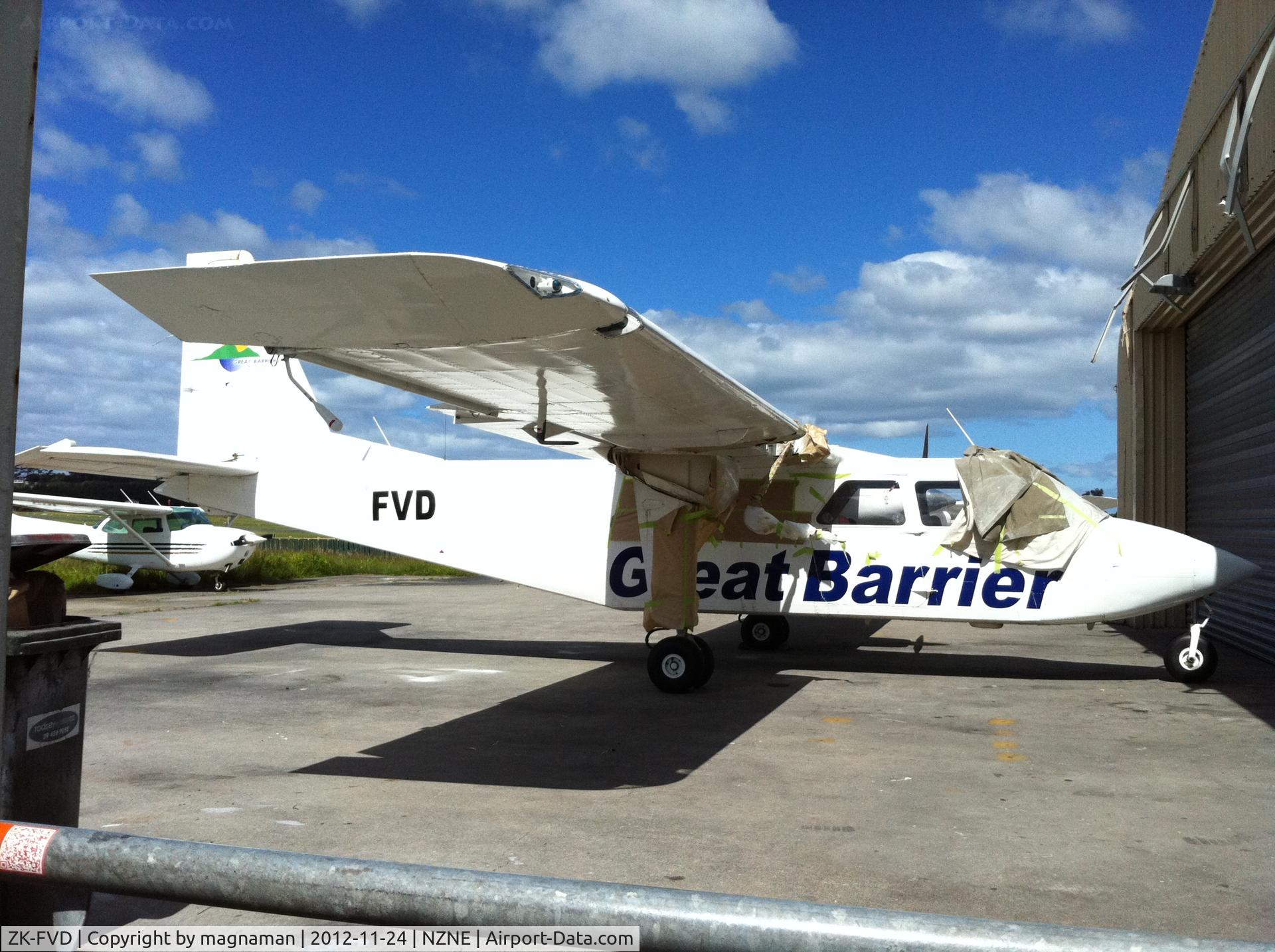 ZK-FVD, 1973 Britten-Norman BN-2A-26 Islander C/N 316, Awaiting new paint job for summer season.
