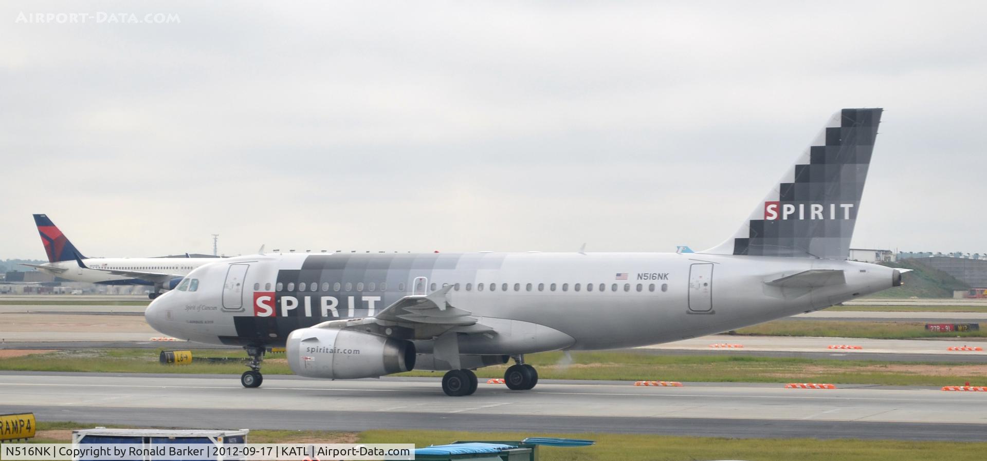 N516NK, 2006 Airbus A319-132 C/N 2704, Taxi ATL
