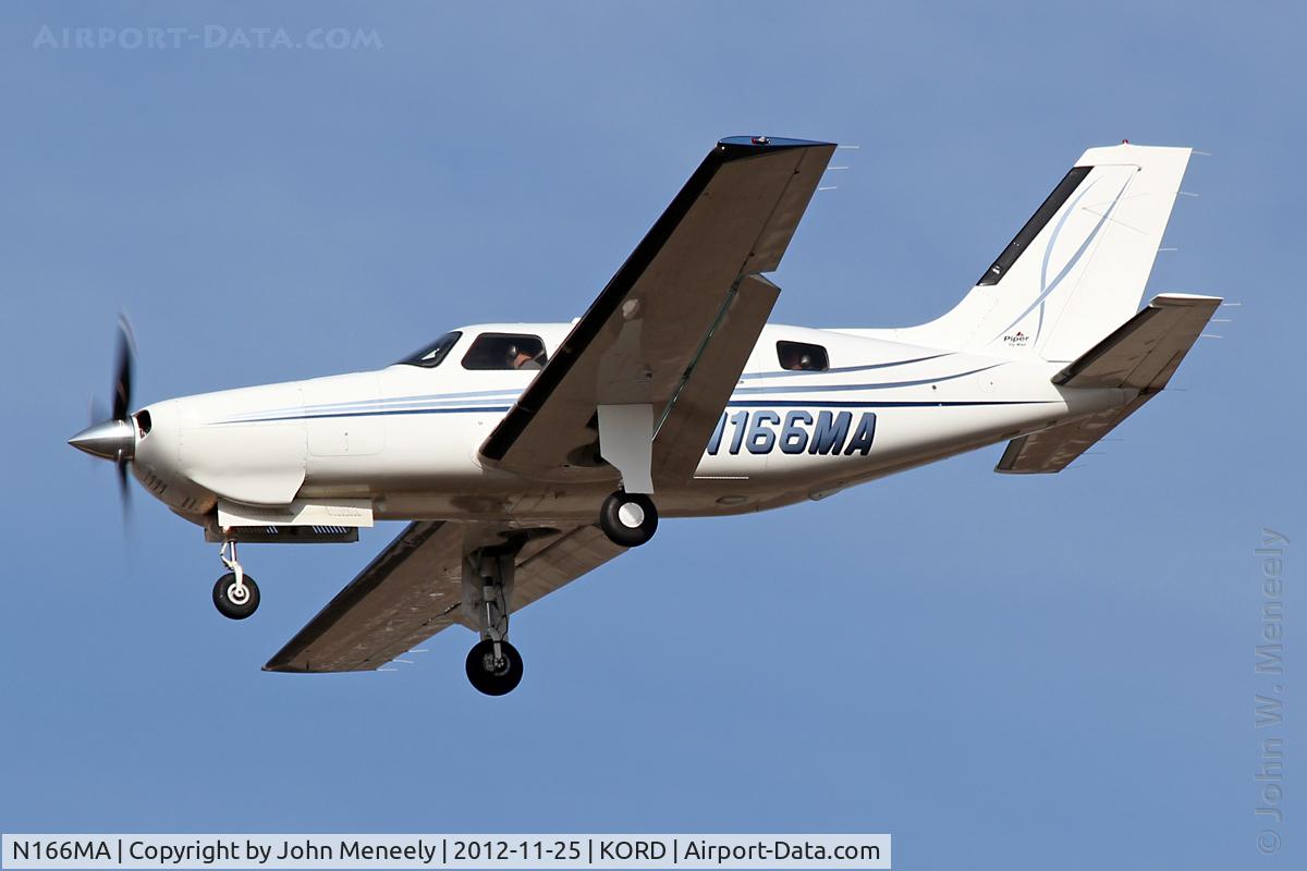 N166MA, Piper PA-46R-350T Malibu Matrix C/N 4692120, Short final for 28 at ORD