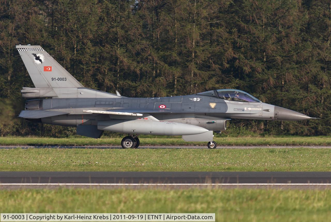 91-0003, 1991 TAI (Turkish Aerospace Industries) F-16C Fighting Falcon C/N 4R-83, Turkey - Air Force