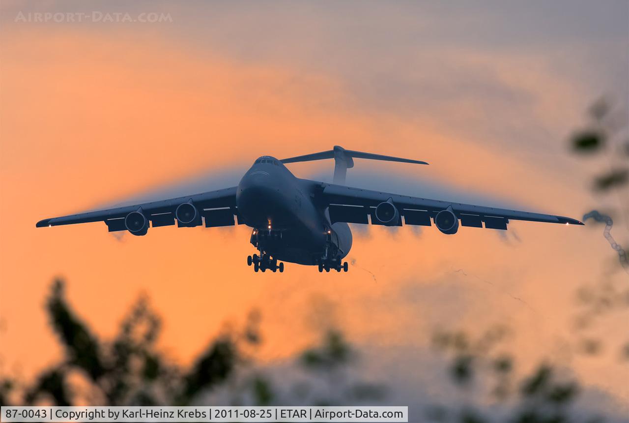 87-0043, 1987 Lockheed C-5B Galaxy C/N 500-0129, US Air Force - RMS Ramstein Airbase - Germany