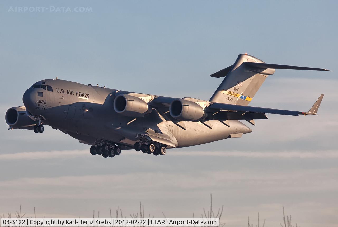 03-3122, 2003 Boeing C-17A Globemaster III C/N P-122, US Air Force - RMS Ramstein Airbase - Germany